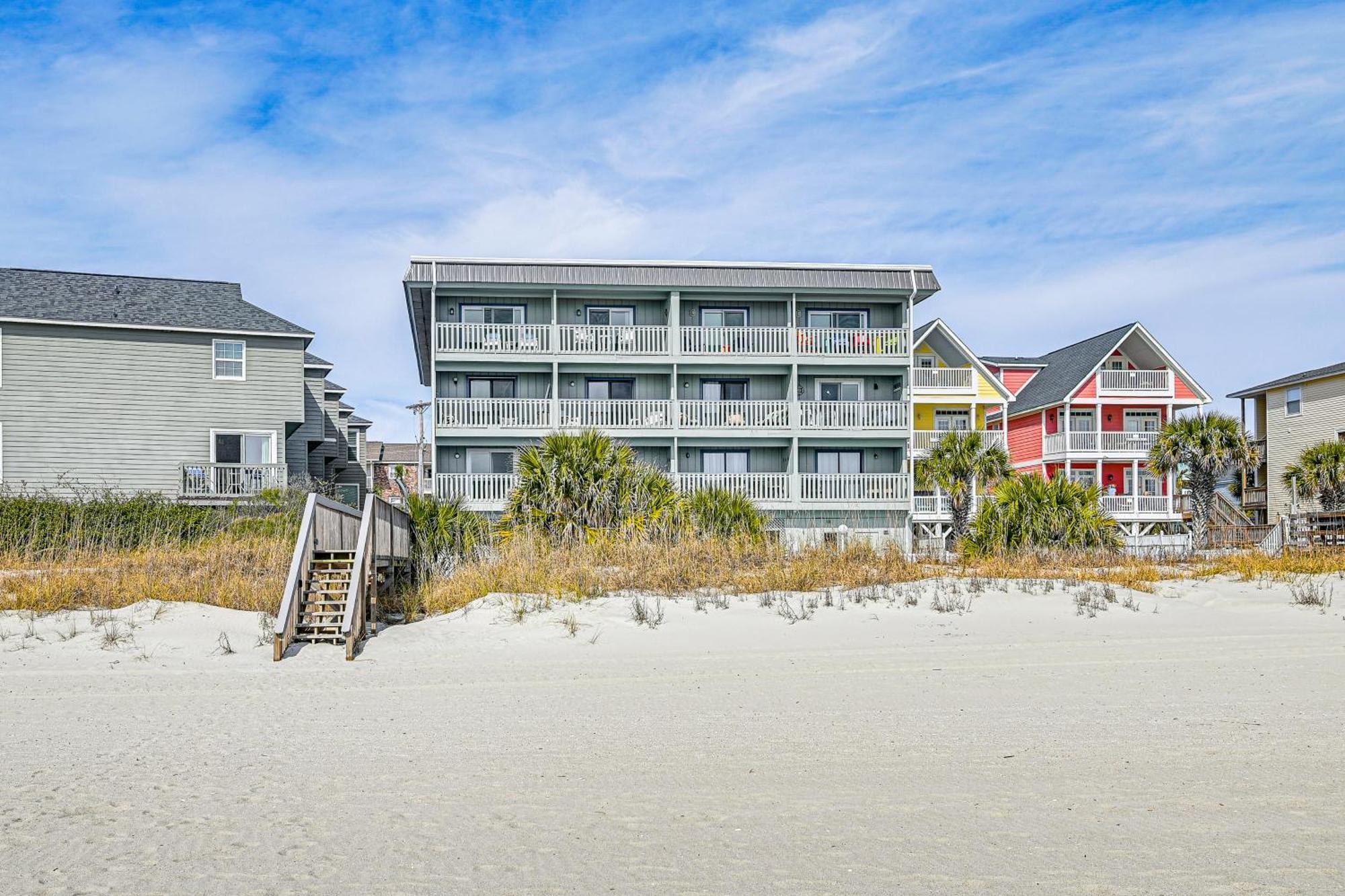On-The-Beach Escape Oceanfront In Surfside! เมอร์เทิลบีช ภายนอก รูปภาพ