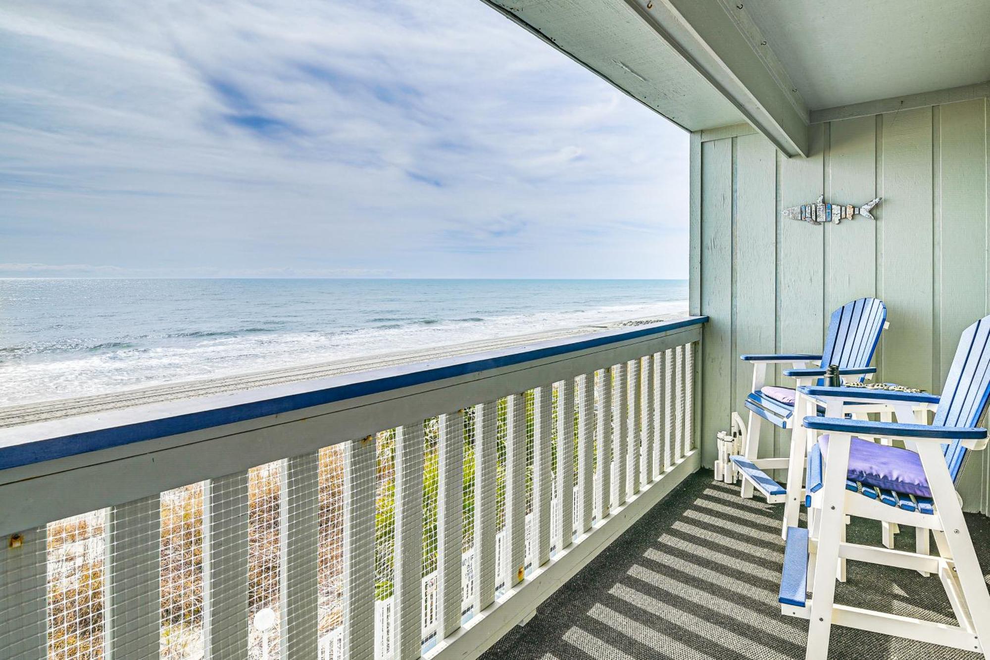 On-The-Beach Escape Oceanfront In Surfside! เมอร์เทิลบีช ภายนอก รูปภาพ