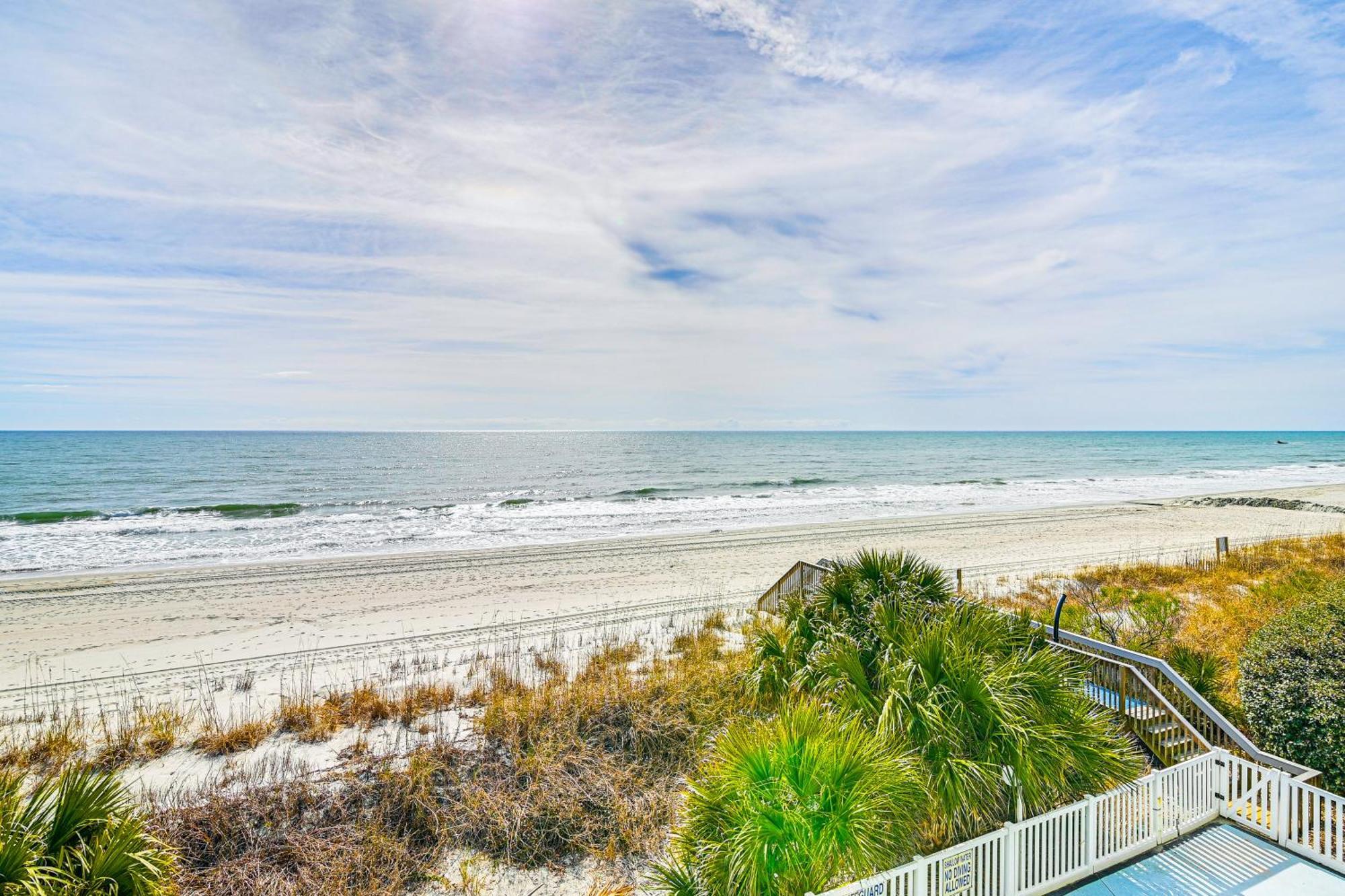 On-The-Beach Escape Oceanfront In Surfside! เมอร์เทิลบีช ภายนอก รูปภาพ